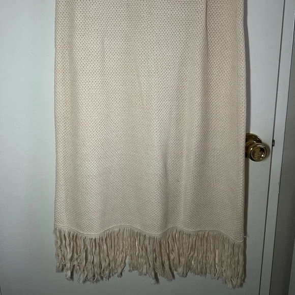 NWT Future Collective Sleeveless Knit Fringed Hem Dress Beige Women’s Size XXL - Picture 10 of 10